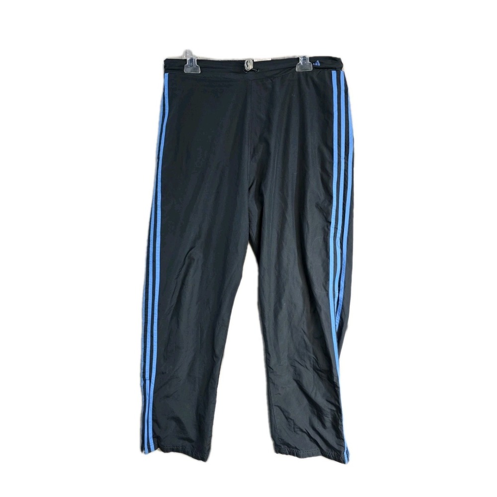 Vintage adidas Men's track pants gray lined angle zip size XL